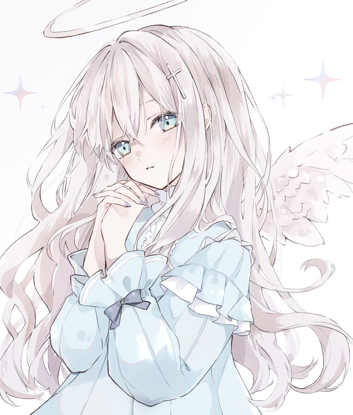 angel, dress, wings, yuni