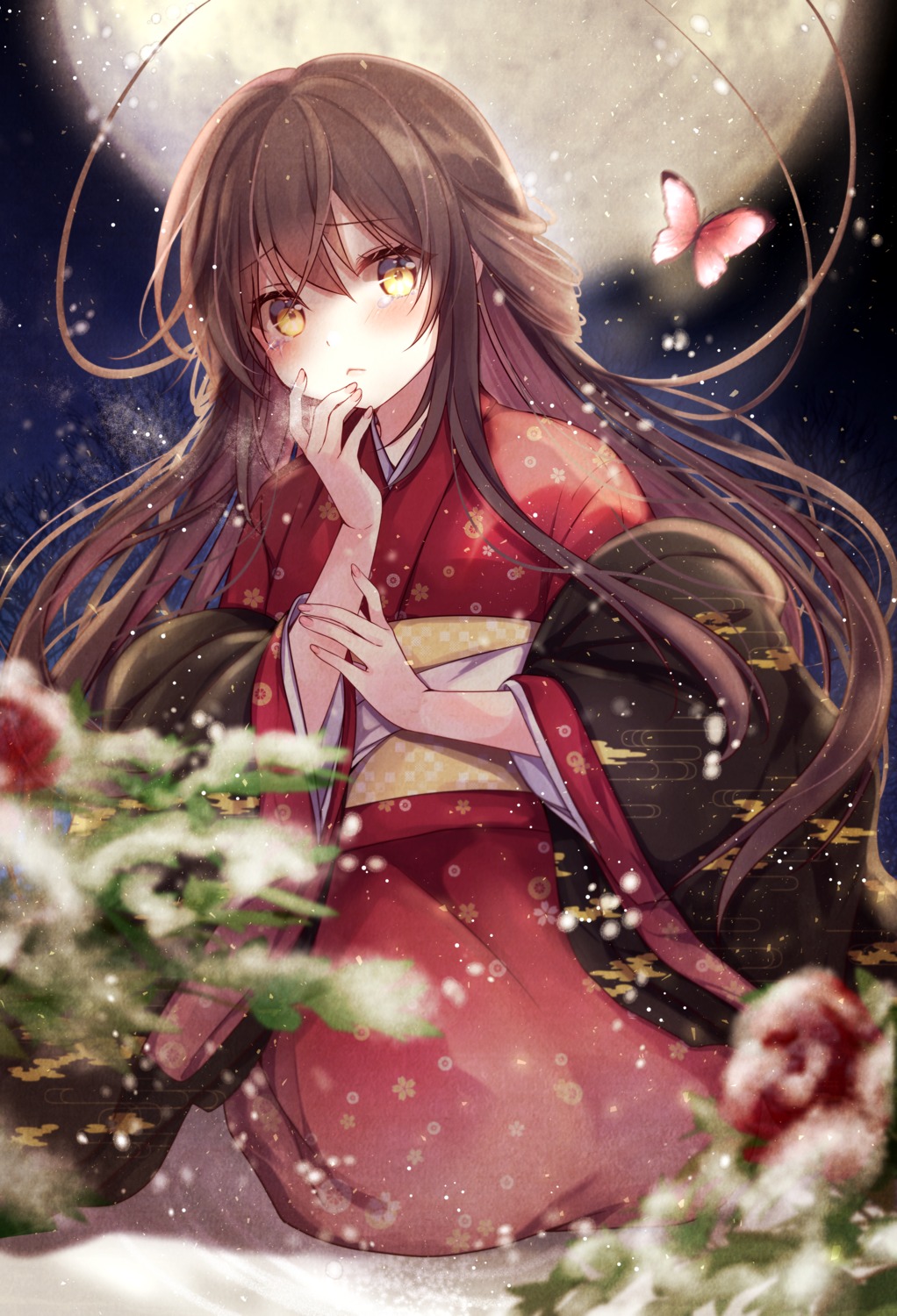 emori_miku_project, gomano_rio, kimono