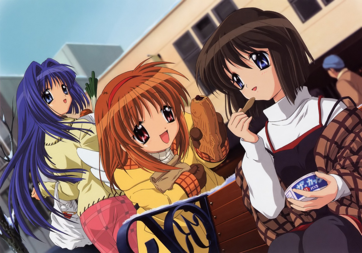 kanon, minase_nayuki, misaka_shiori, tsukimiya_ayu