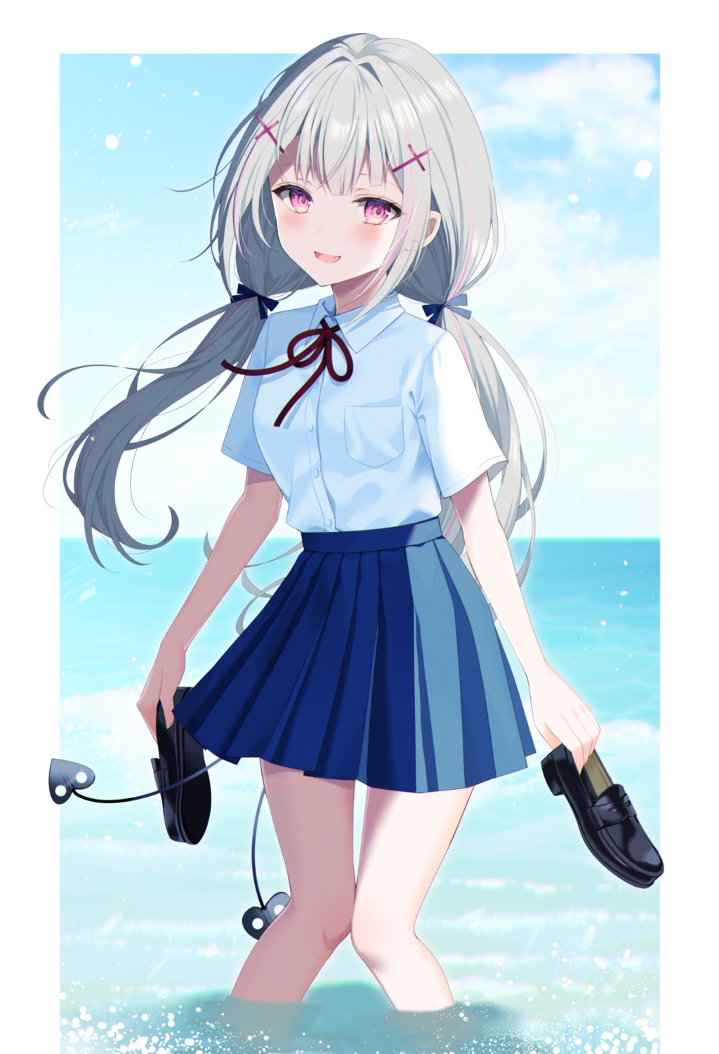 asumi_sena, cattleya_regina_games, myusha, seifuku, tail, vspo!, wet