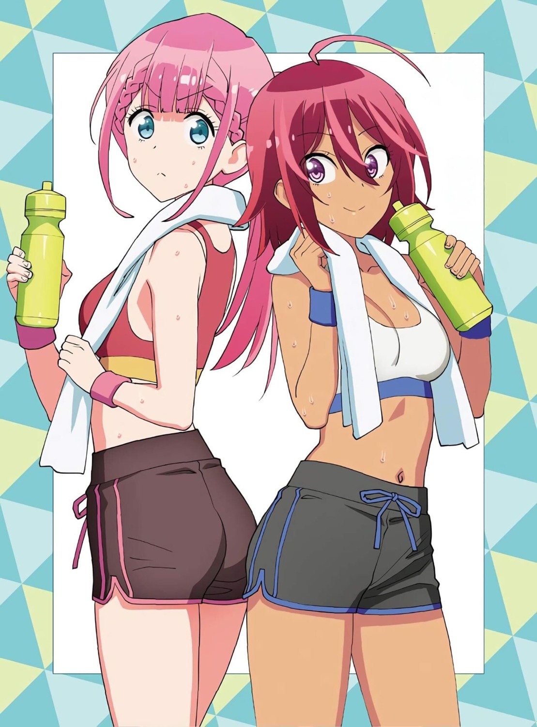 ass, bokutachi_wa_benkyou_ga_dekinai, bra, cleavage, gym_uniform, kirisu_mafuyu, tagme, takemoto_uruka