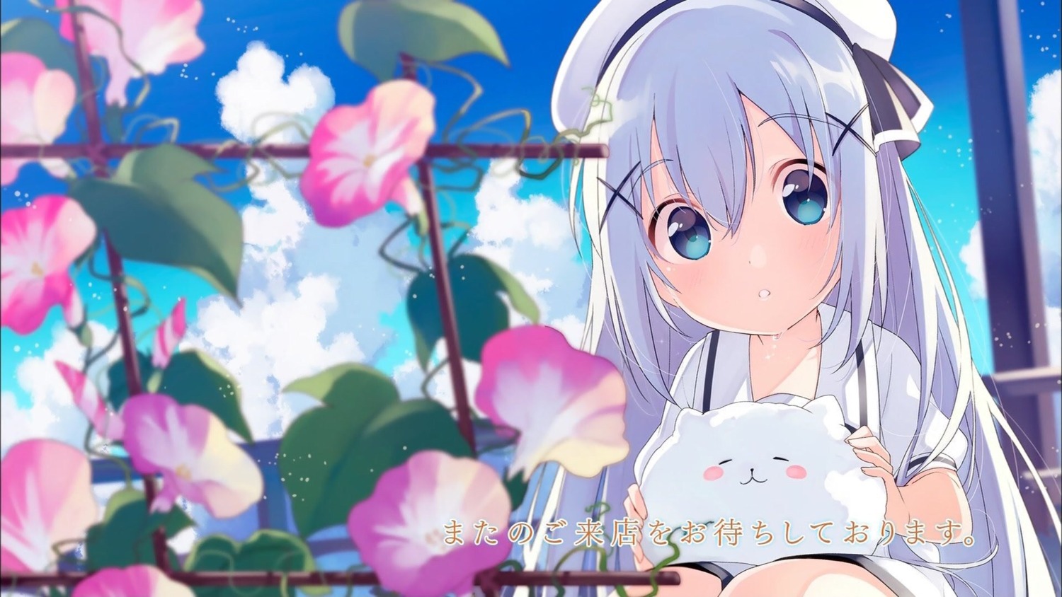 gochuumon_wa_usagi_desu_ka?, kafuu_chino, seifuku, tippy_(gochiusa), u35, wallpaper