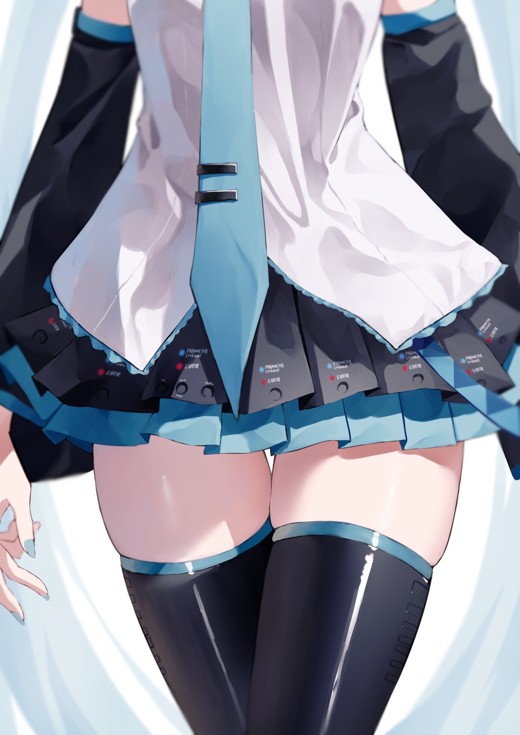 hatsune_miku, shun'ya_(daisharin36), thighhighs, vocaloid