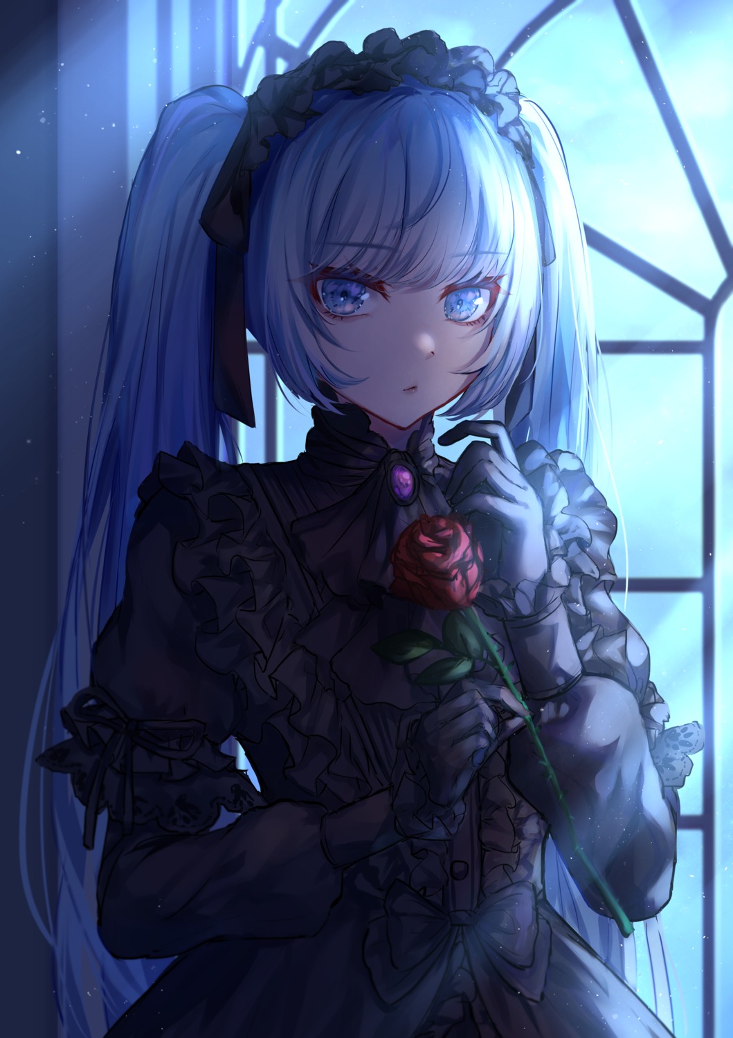 dress, gothic_lolita, hatsune_miku, lolita_fashion, vocaloid, yuzuha_wasa