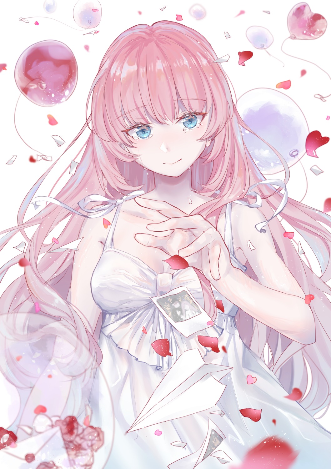 dress, just_be_friends_(vocaloid), megurine_luka, vocaloid, yuzuha_wasa