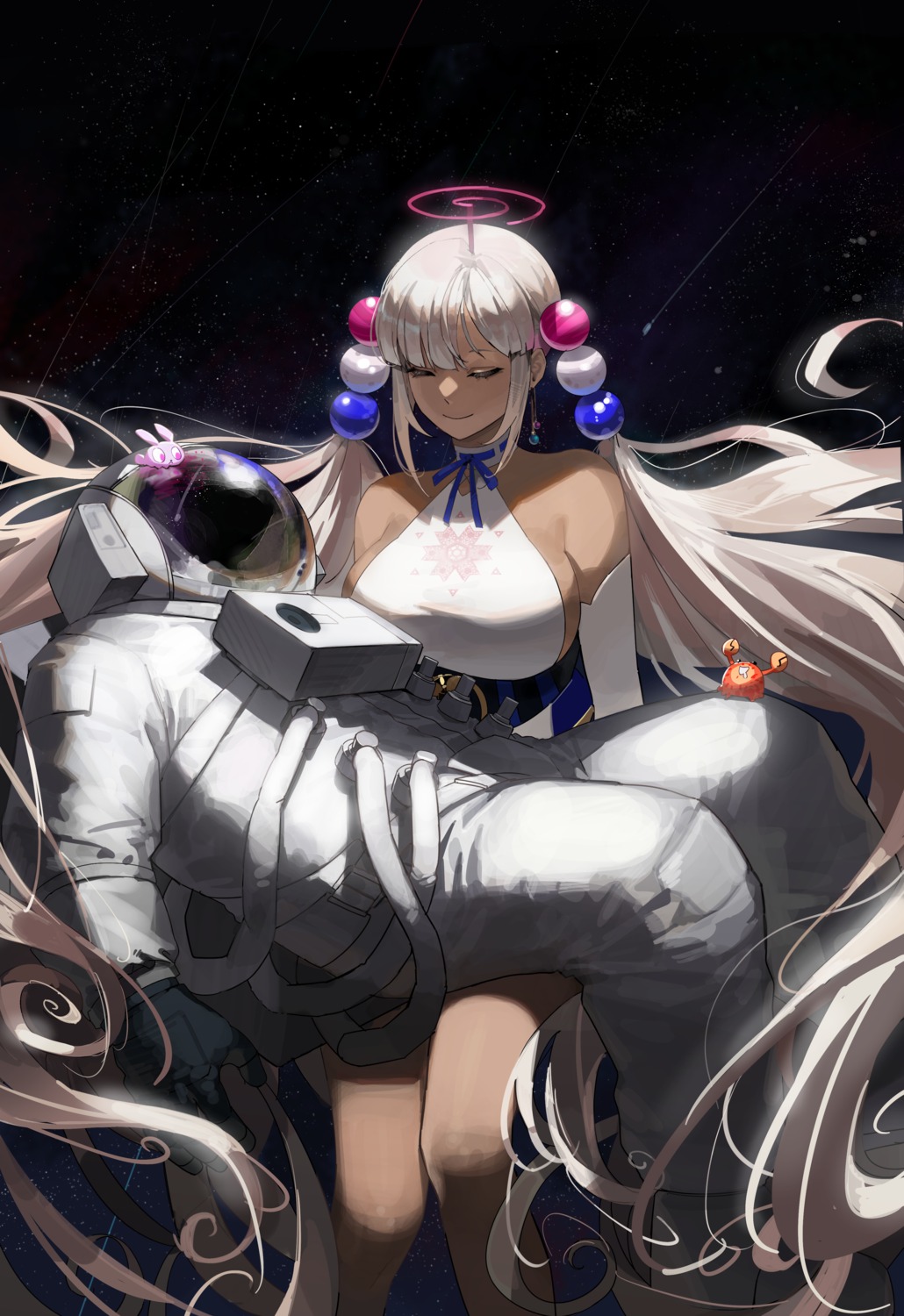 bodysuit, hololive, hololive_english, maenoo, no_bra, tsukumo_sana