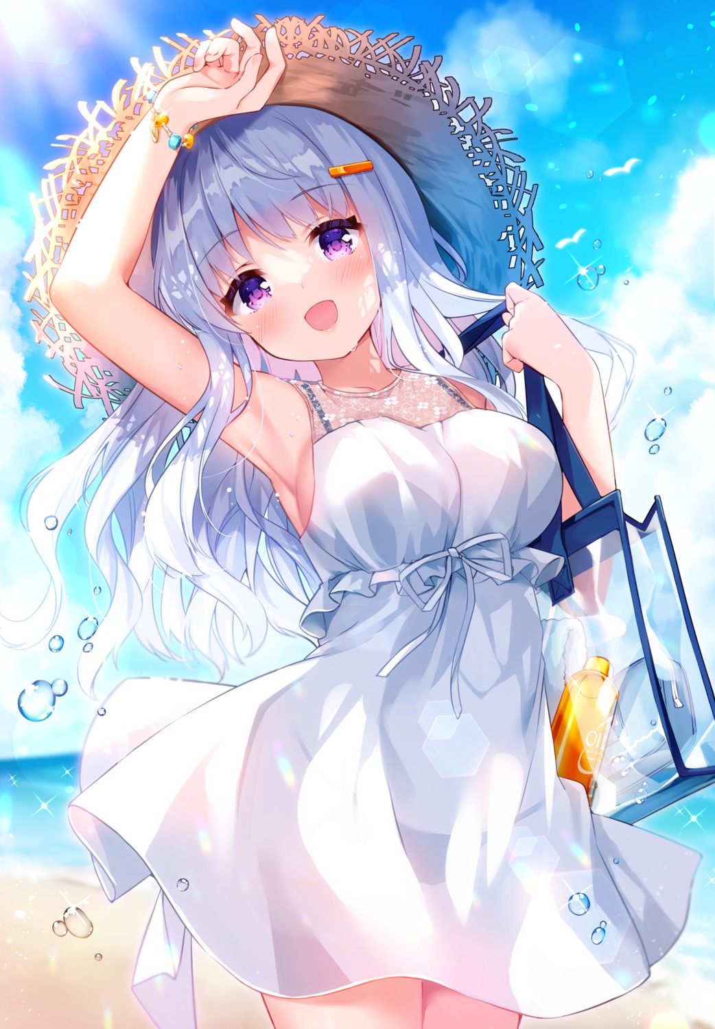 dress, koiko_iloli, marie_(koiko_iloli), pantsu, see_through, summer_dress